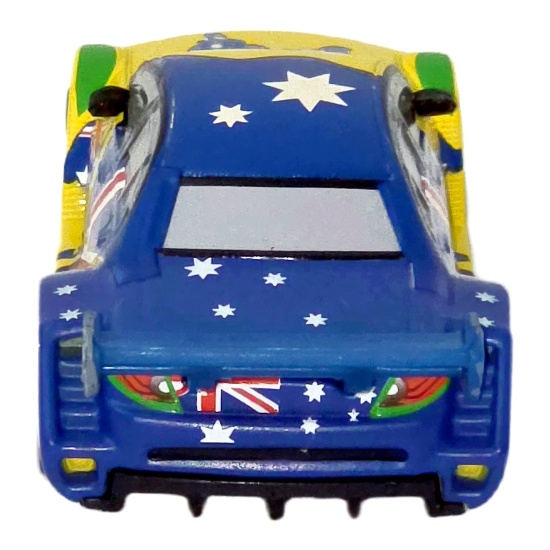 Frosty - Mașină galben-albastră cu steag australian | Cars - Img 4