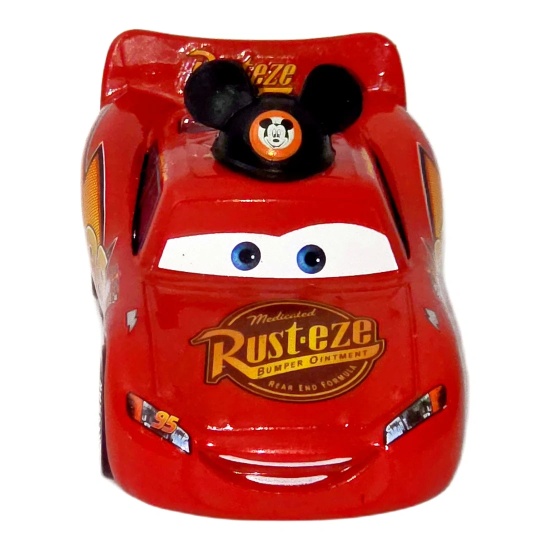 Lightning McQueen — Rust-eze roșie #95 cu pălărie | Cars - Img 2