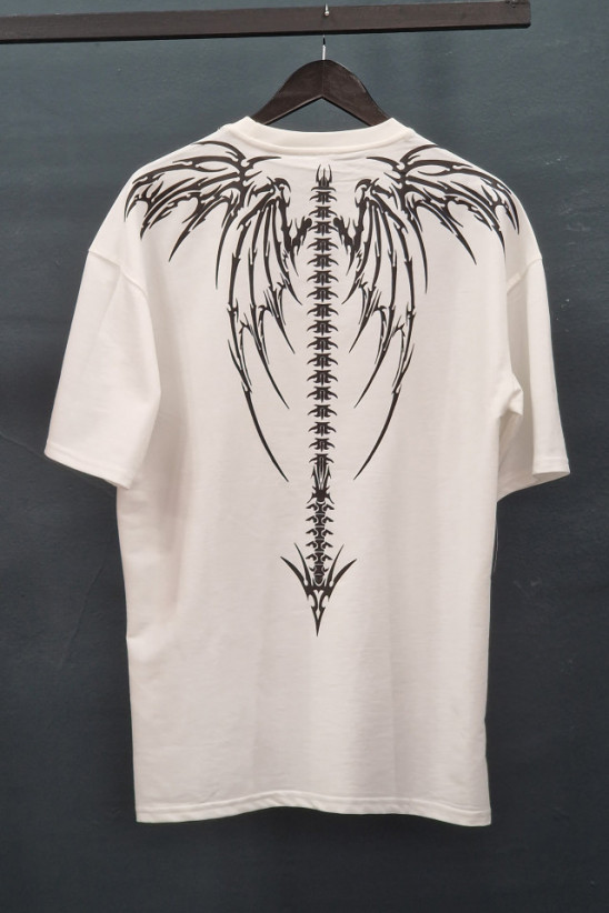 Tricou Oversized DarkAngel Ivoire