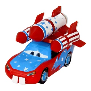 Lightning McQueen — Mașină albastru-roșu cu rachetă | Cars - Img 2