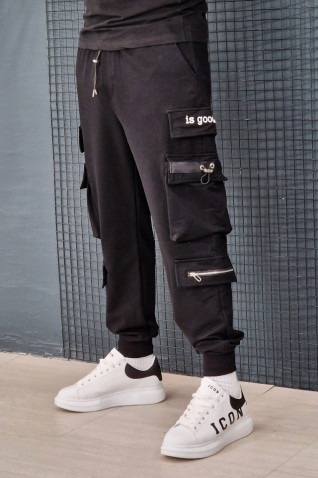 Pantaloni Barbatesti Eksi1 Negru