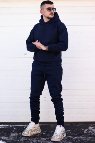 Trening oversized din bumbac gros - OSLO NAVY - Img 5