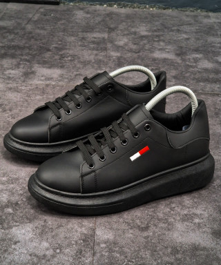 Adidasi TMY 6623 NEGRU LOGO BRODAT