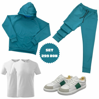 basic - set Trening BROOKLIN TURQUOISE si Adidasi ENZO 3
