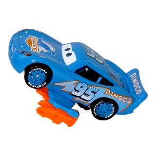 Lightning McQueen — Dinoco albastră #95 cu flăcări | Cars - Img 2