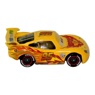 Lightning McQueen — Mașină galbenă #95 cu flăcări roșii | Cars - Img 3