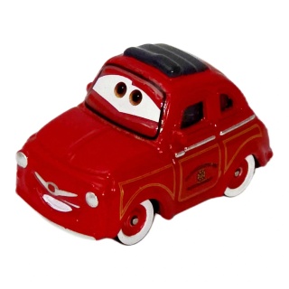 Luigi — Mașinuță italiană roșie cu plafon negru | Cars