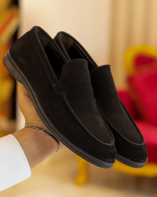 Mocasini Enzo Lux Barbati Piele Naturala Negru