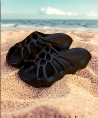 Papuci unisex negri - SLIDES