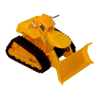 Buldozer galben cu șenile