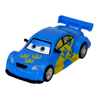Flash Nilsson - Mașină albastră cu coroane galbene | Cars