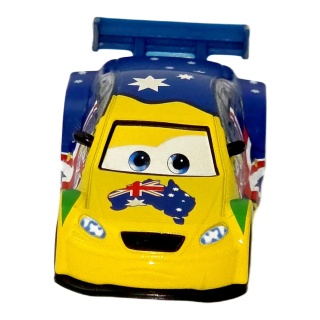 Frosty - Mașină galben-albastră cu steag australian | Cars - Img 2