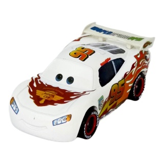 Lightning McQueen — Mașină albă #95 cu flăcări | Cars