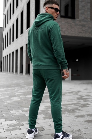 Trening din bumbac cu logo brodat - putred GREEN - Img 2