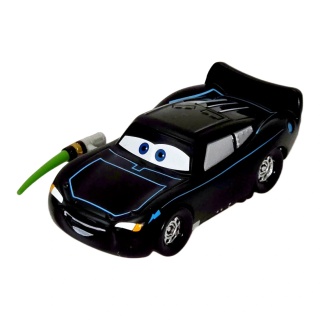 Lightning McQueen - Mașină neagră cu accesorii de agent | Cars
