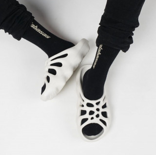 Papuci unisex albi - SLIDES - Img 3