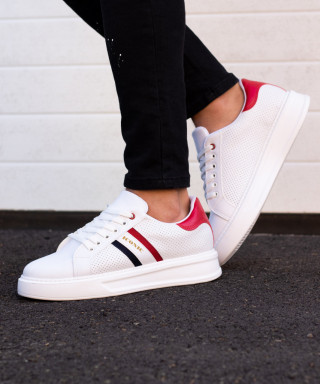 Adidasi barbati - ENZO 1 White & Red