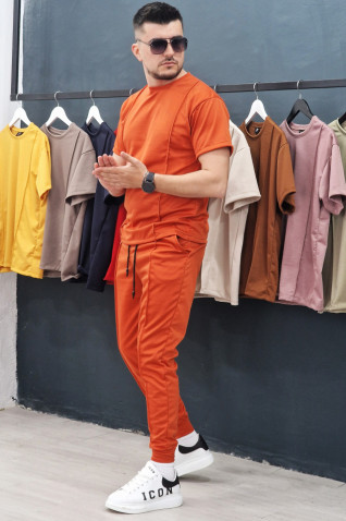 Compleu Exclusive Bumbac Lines Orange
