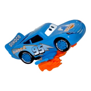 Lightning McQueen — Dinoco albastră #95 cu flăcări | Cars - Img 3