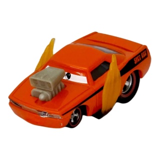 Snot Rod — Mașină portocalie cu motor exterior | Cars