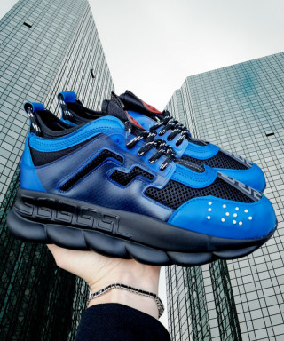Adidasi Chain Black Blue