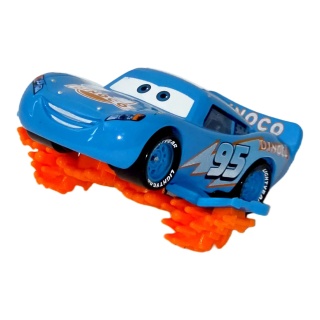 Lightning McQueen — Dinoco albastră #95 cu flăcări | Cars