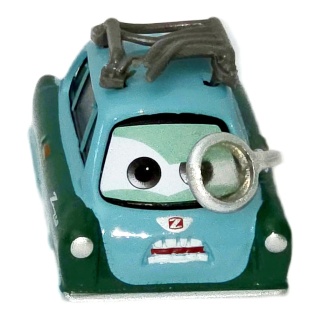 Professor Z — Mașinuță verde cu ochelari și portbagaj | Cars - Img 2