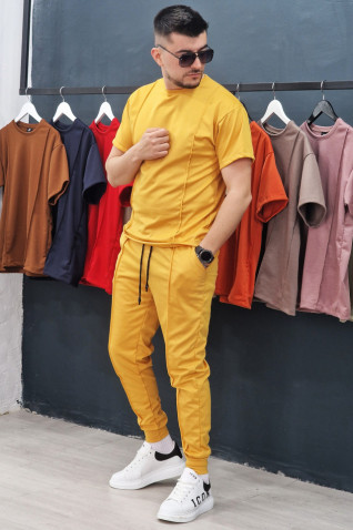 Compleu Exclusive Bumbac Lines Galben