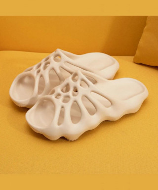 Papuci unisex bej - SLIDES - Img 6