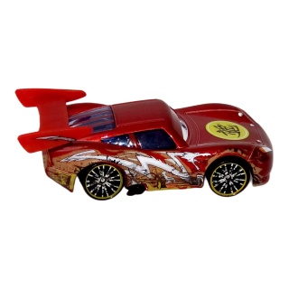Dragon Lightning McQueen - Mașină roșie cu eleron și grafică laterală | Cars - Img 3