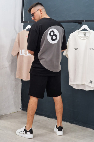 Compleu Bumbac 8Ball Negru