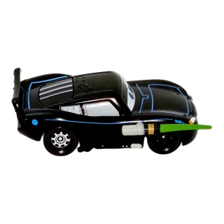 Lightning McQueen - Mașină neagră cu accesorii de agent | Cars - Img 3