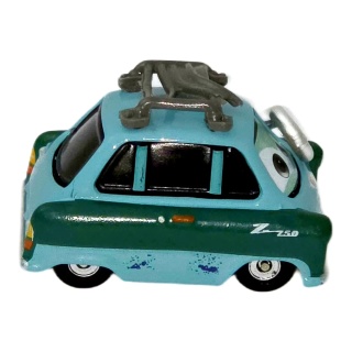 Professor Z — Mașinuță verde cu ochelari și portbagaj | Cars - Img 3