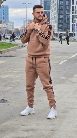 Trening oversized din bumbac gros - KYOTO TAN - Img 3