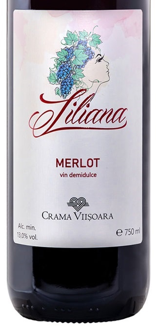 Crama Viisoara Liliana Merlot Demidulce 0.75L