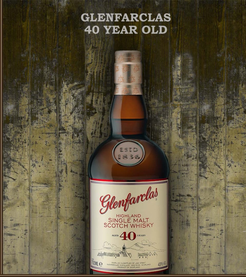 Glenfarclas Highland Single Malt Scotch Whisky 40 YO 0.7L