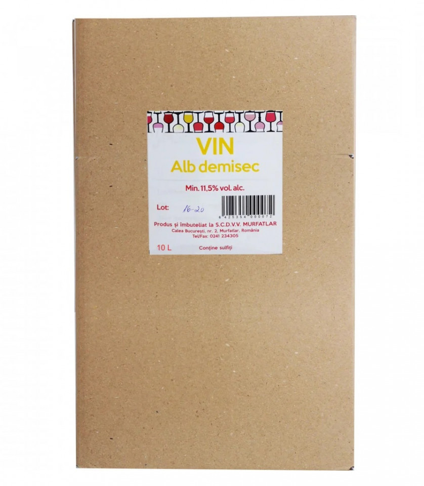 Crama Statiunea Murfatlar Vin Alb Demisec Bag In Box 10L