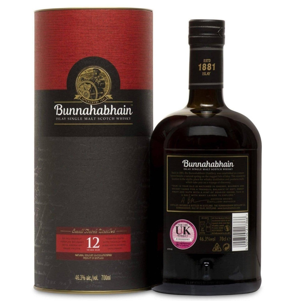 Bunnahabhain 12 Ani 0.7L