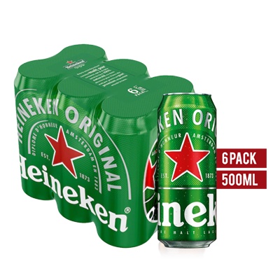 Heineken, Doza 0.5L, Bax, 24 buc
