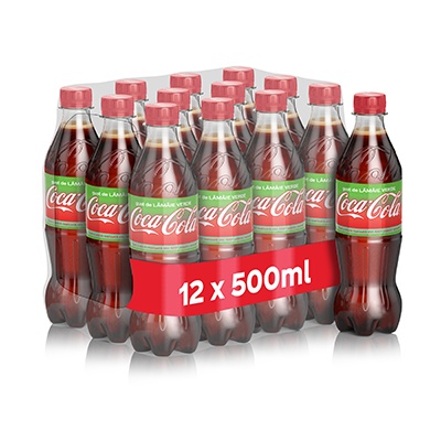 Coca-Cola Lamaie Verde Zero Zahar, PET 0.5L, bax, 12 buc