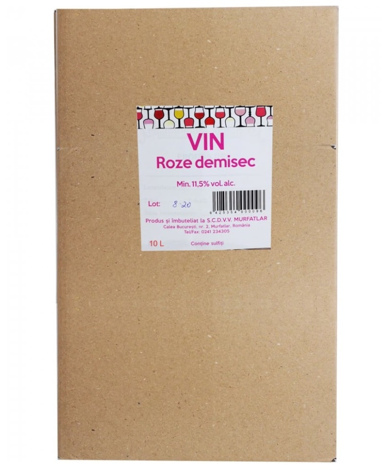 Crama Statiunea Murfatlar Vin Rose Demisec Bag In Box 10L