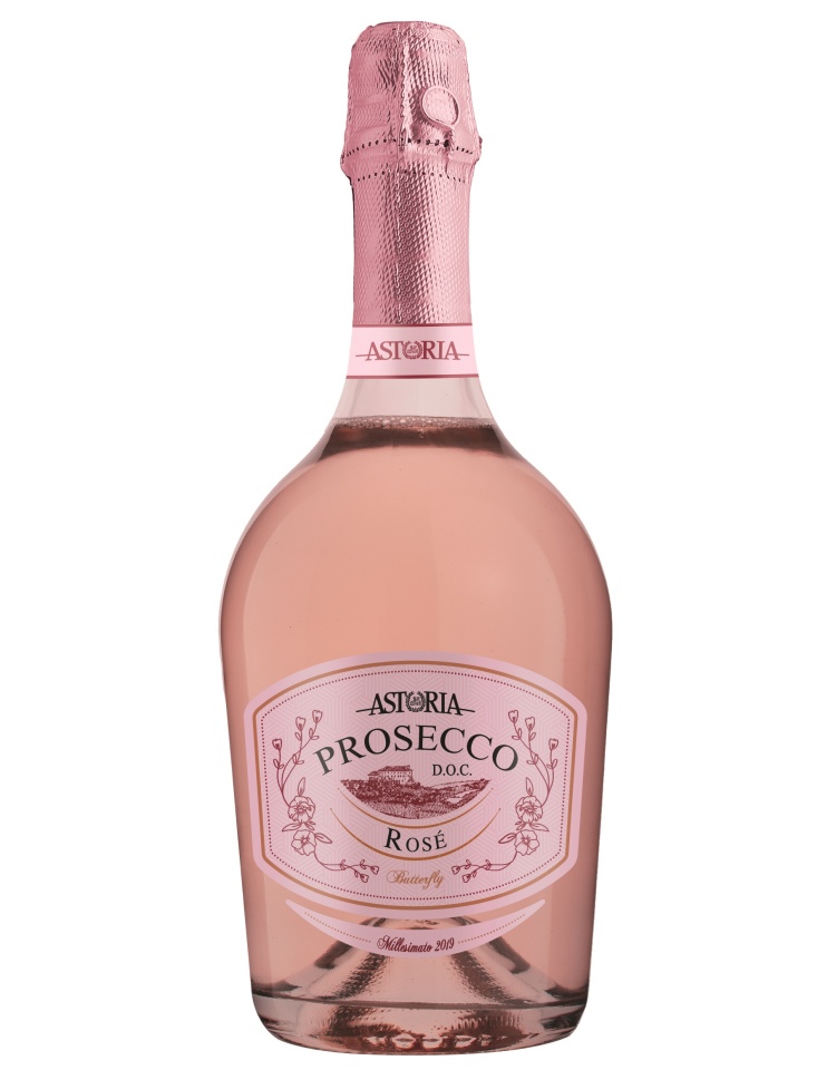 Astoria Prosecco Rose Butterfly Extra Dry 0.75L