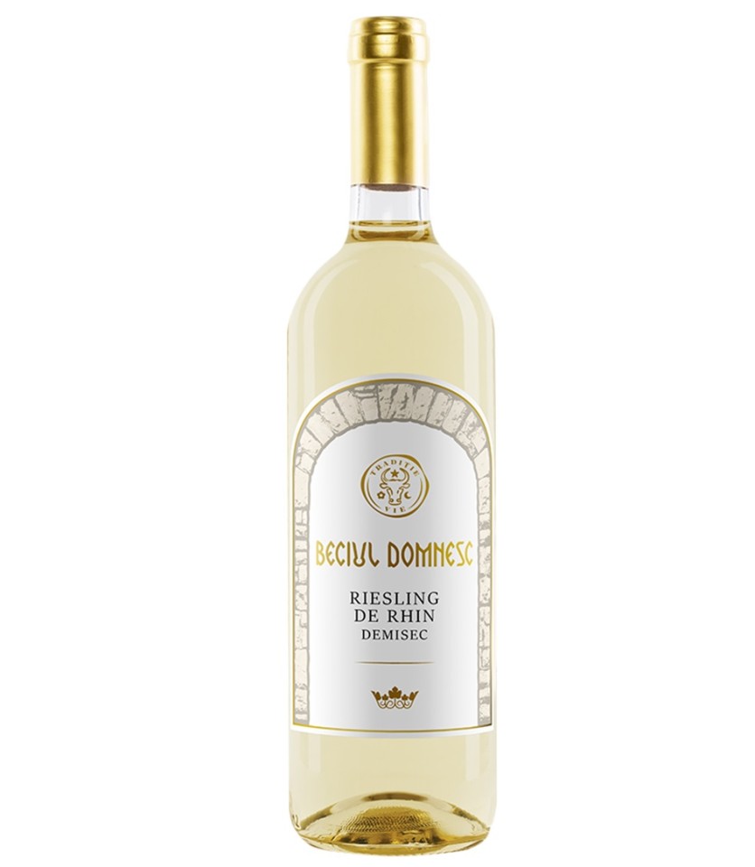 Beciul Domnesc, Riesling de Rhin, Demisec, 13.5%, 0.75L