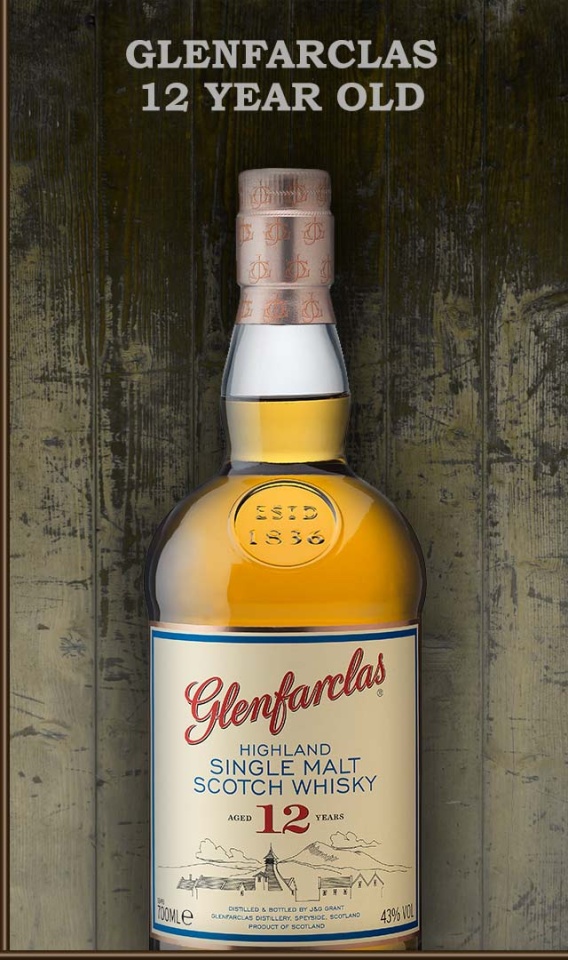 Glenfarclas Highland Single Malt Scotch Whisky 12 YO 0.7L