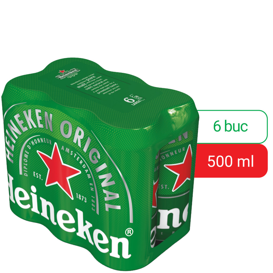 enough frequency collection Detalii produs - Heineken, Doza 0.5L, Bax, 6 buc