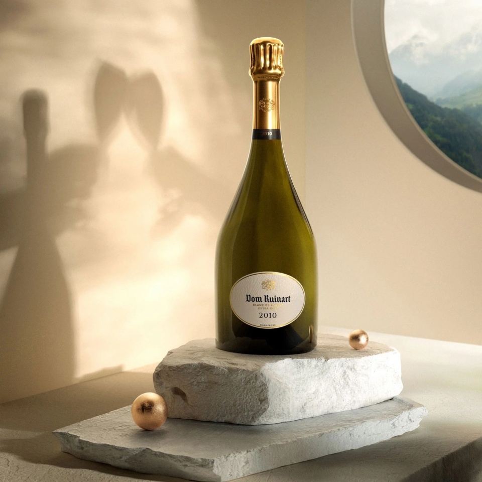 Dom Ruinart Champagne Blanc De Blancs Gift Box 2010 0.75L