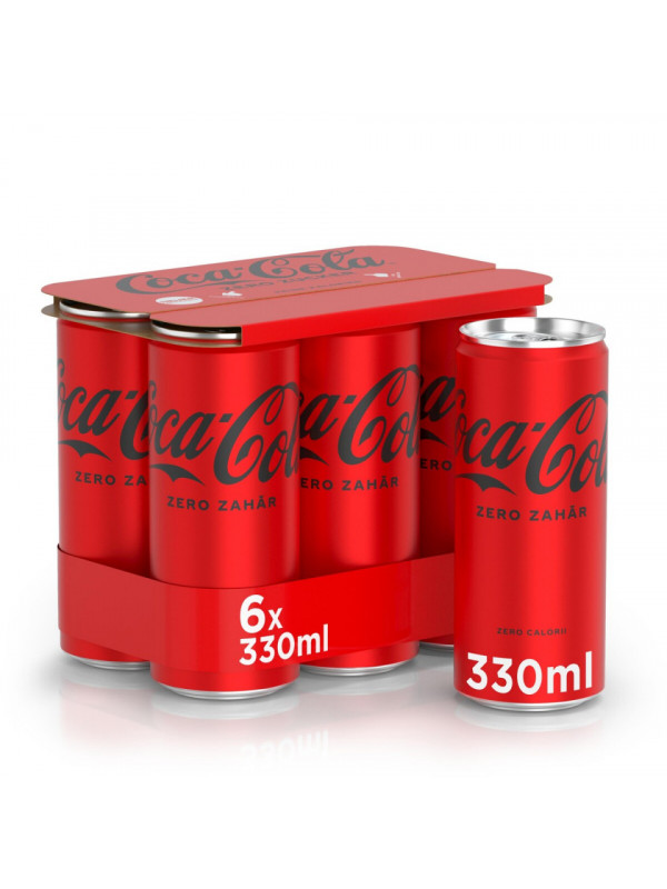 Coca-Cola Bautura Carbogazoasa Zero Zahar 0.33L 6/bax