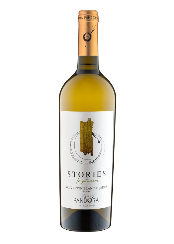 Pandora Stories Implinire Sauvignon Blanc,Sarba Demisec 0.75L