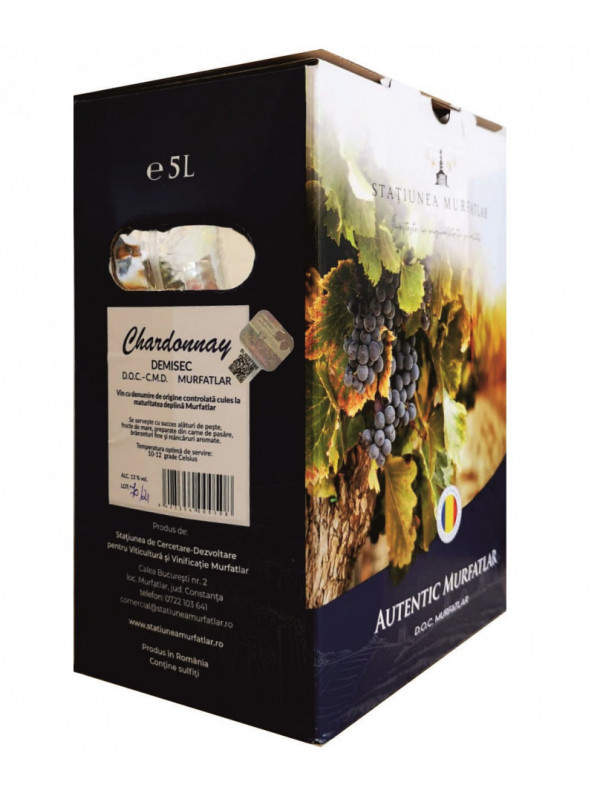 Statiunea Murfatlar Chardonnay & Sauvignon Blanc & Feteasca Regala Bag in Box 5L