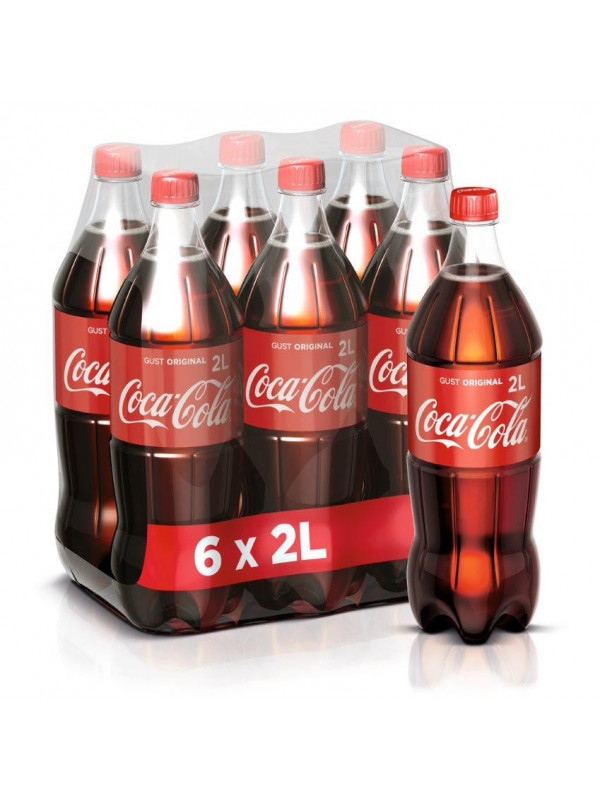 Coca-Cola Bautura Carbogazoasa Original 2L 6/bax